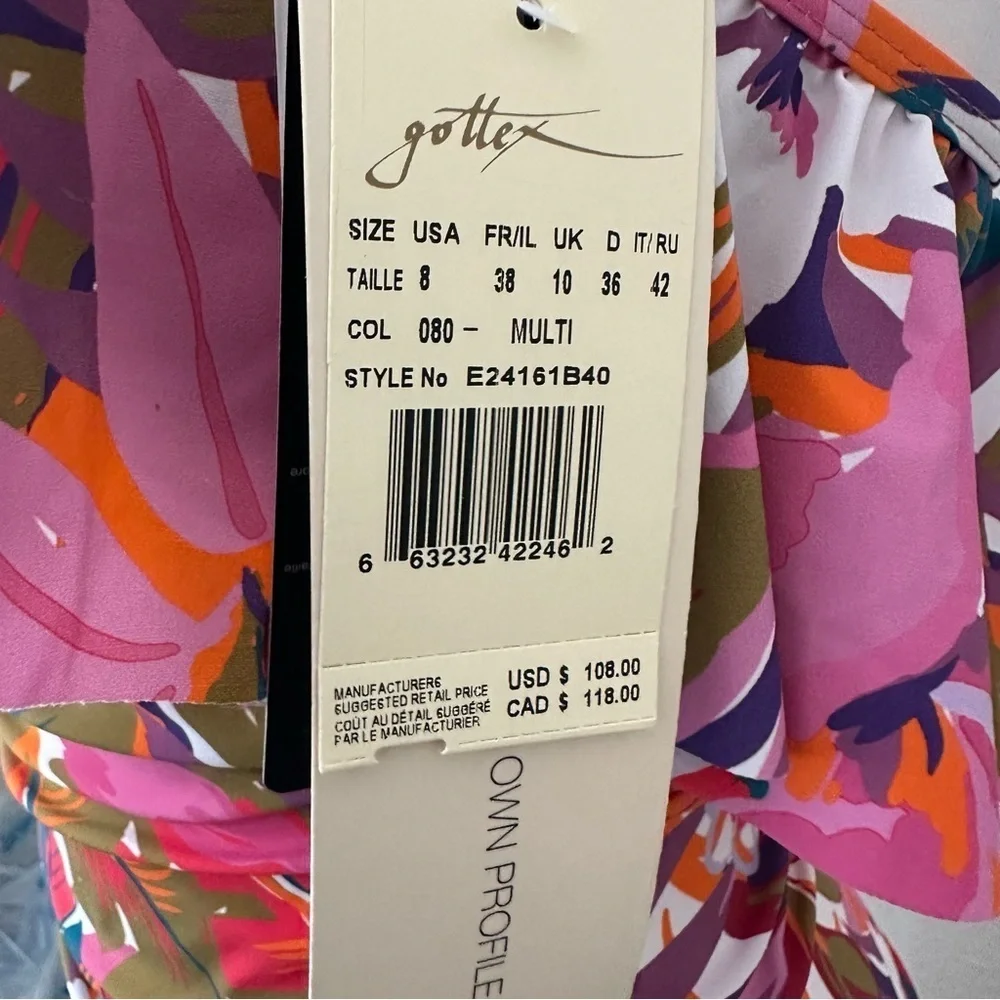 Profile by Gottex Women's One Shoulder Tropikaia Tankini Size 8